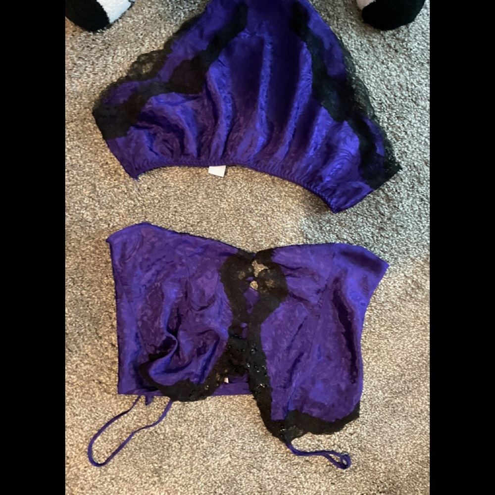 Purple shorty sexy pjs